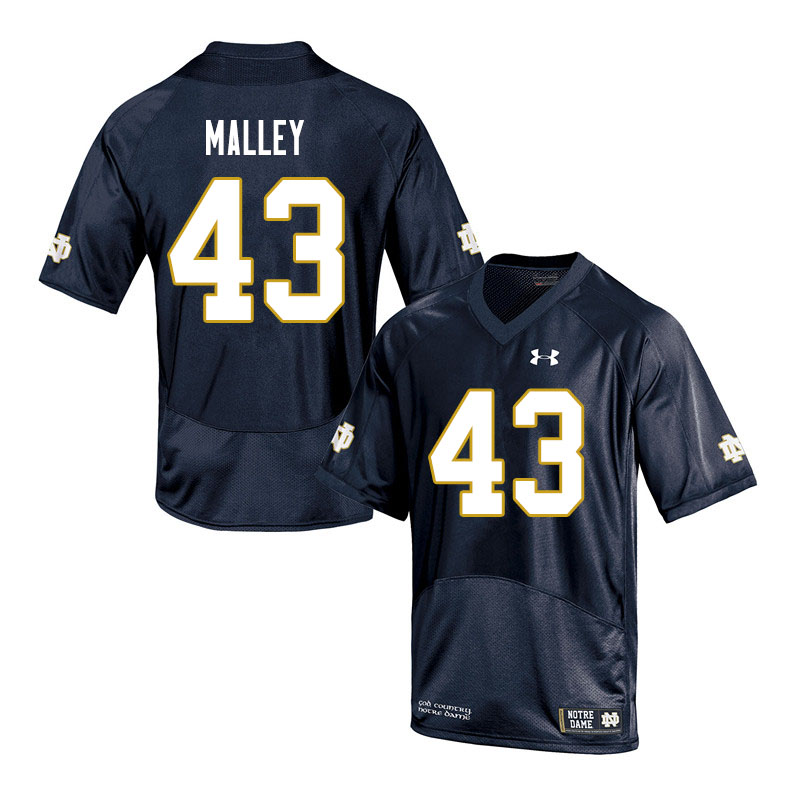Men #43 Greg Malley Notre Dame Fighting Irish College Football Jerseys Sale-Navy